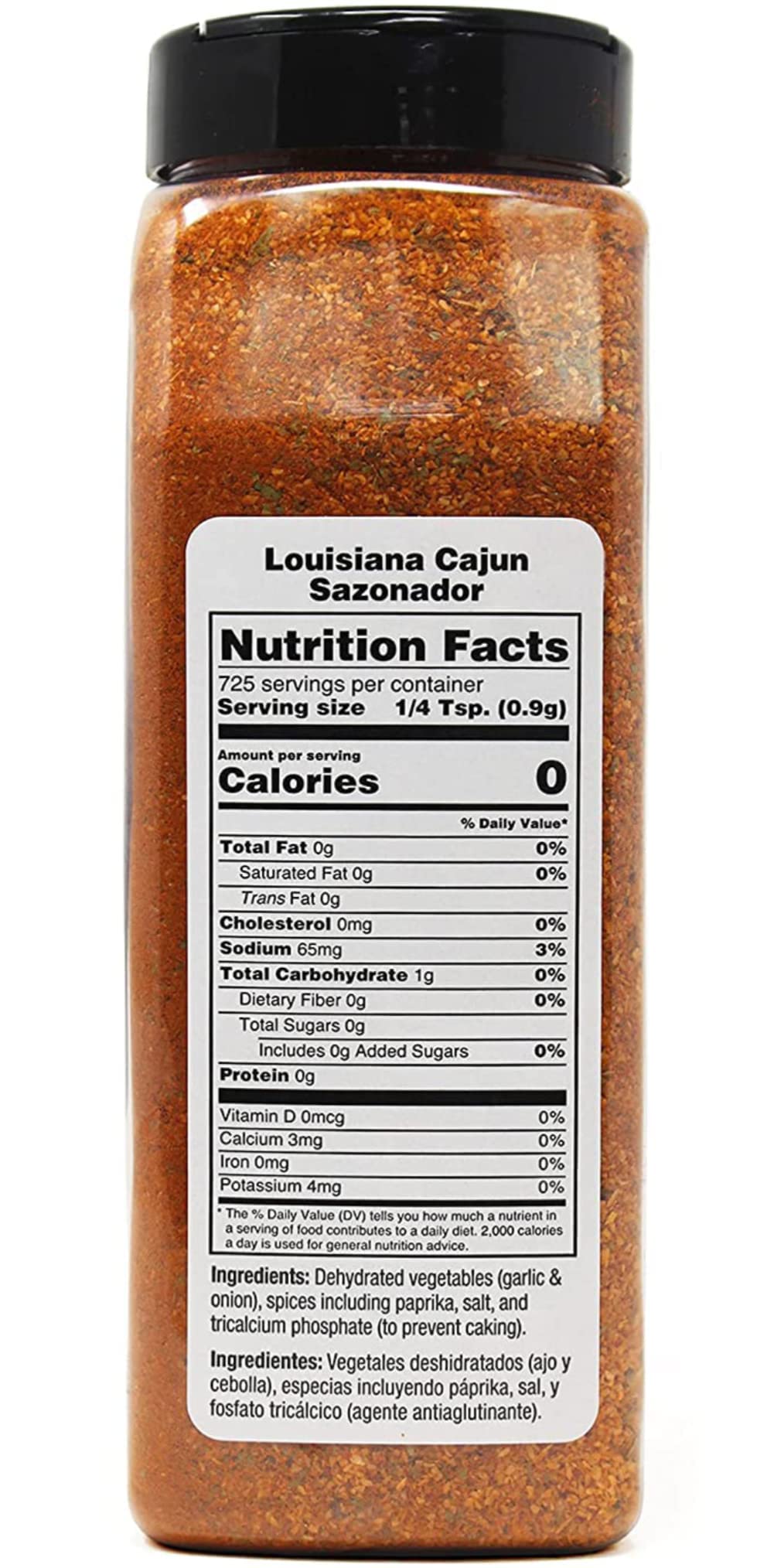 Badia Louisiana Cajun Seasoning, 23 Oz - Cajun Sazonador Blend, Paprika, Garlic, Onion & More