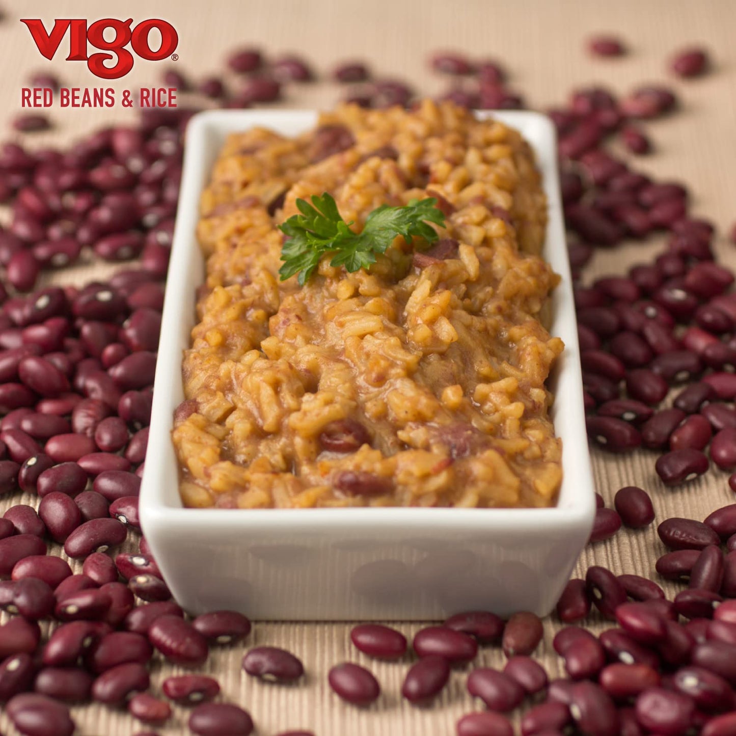 Vigo Authentic Red Beans & Rice, Low Fat, 8oz, Pack of 12, Model 49-500