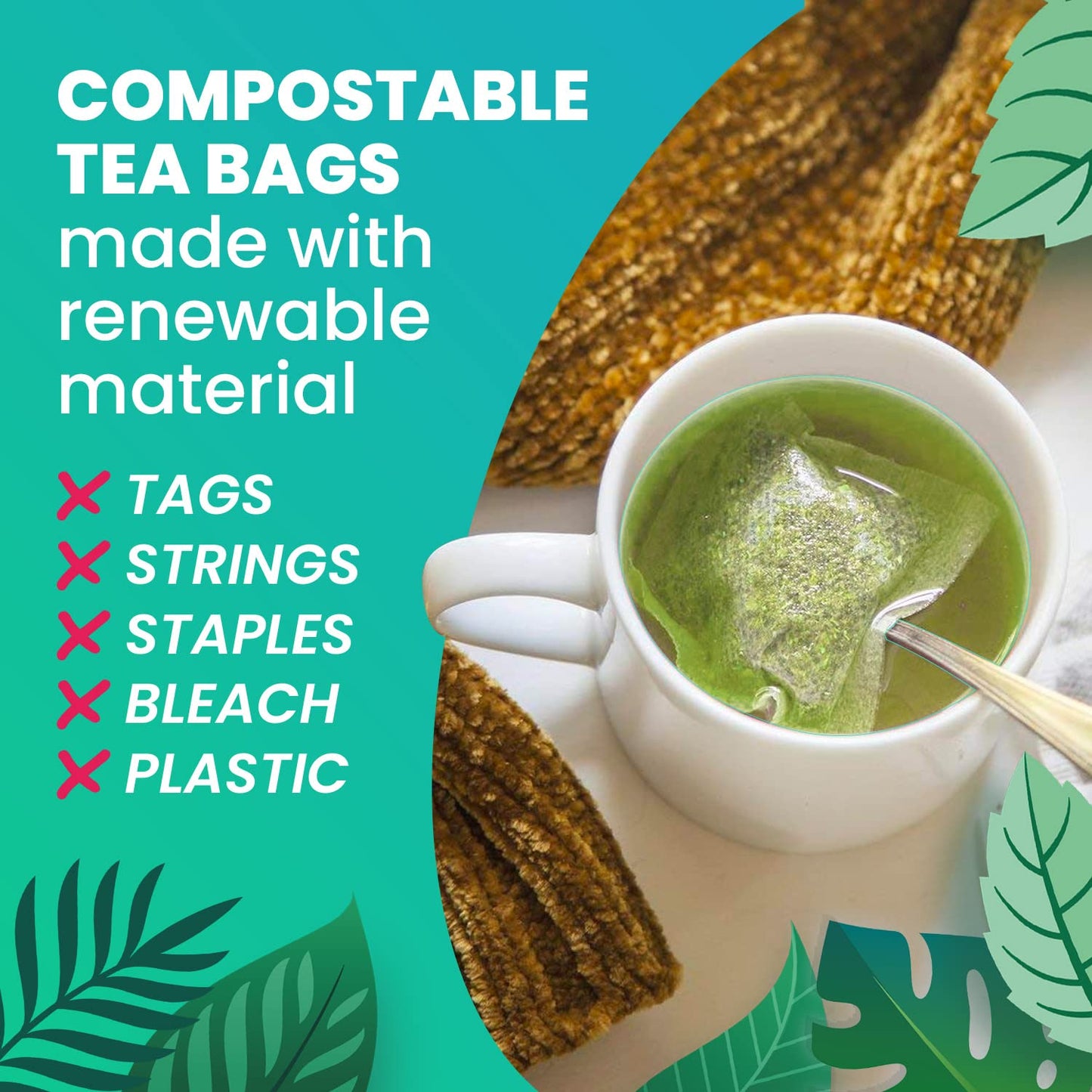 Organic Nettle Leaf Tea | Eco-Friendly Tea Bags | Non-Gmo Caffeine Free Tea With Zero Sugar | Cederberg Tea Company.