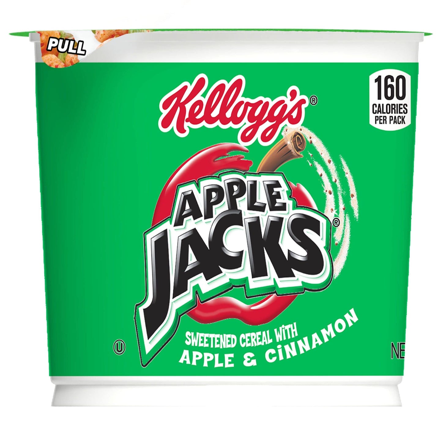 Kellogg’S Apple Jacks Breakfast Cereal Cups, 8 Vitamins And Minerals, Kids Snacks, Original, 18Oz Case (12 Cups)