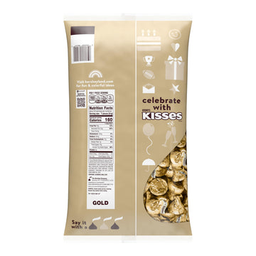 HERSHEYS KISSES Milk Chocolate with Almonds Candy Bulk Bag, 60 oz
