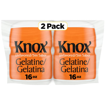 Knox Unflavored Gelatin, 2 Ct Pack, 16 Oz Canisters