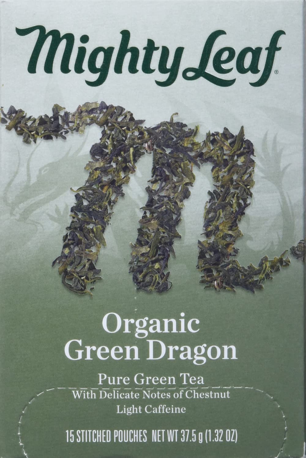 Mighty Leaf Tea Organic Green Dragon Hand-Stitched Tea Bags 15 Ct