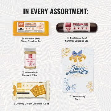 Deli Direct Farmers Market Charcuterie Sampler - Gourmet Meat & Cheese Gift for Valentines Day & Anniversaries