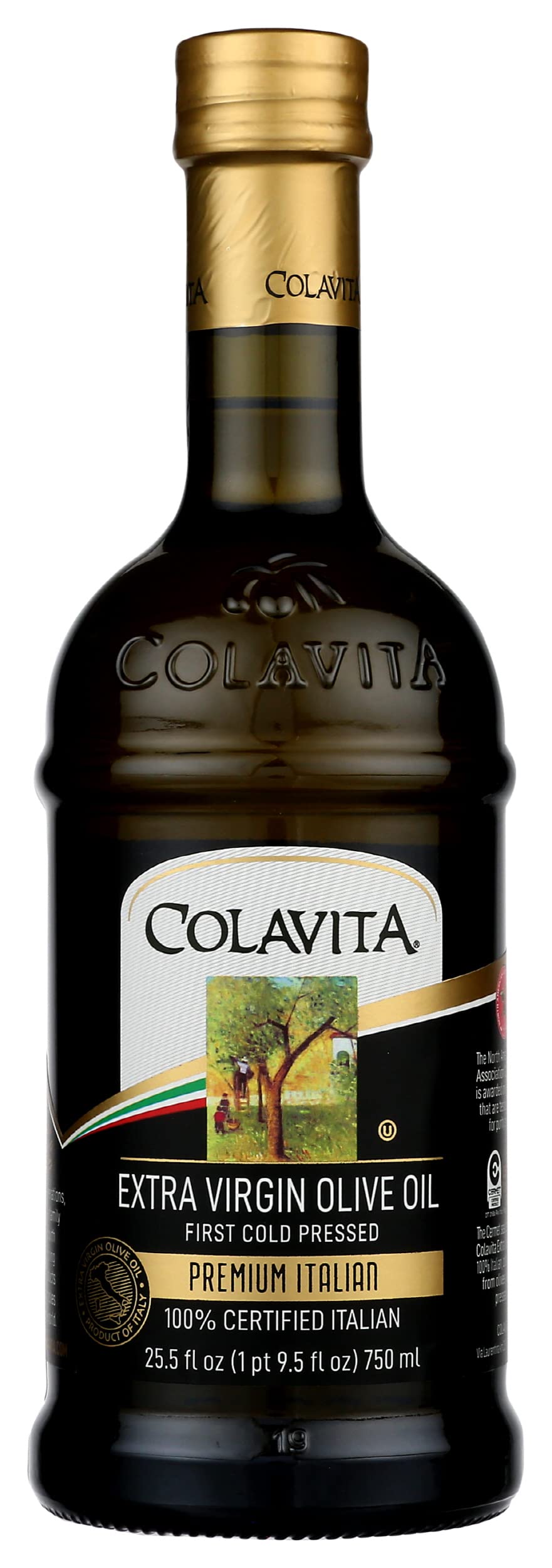 Colavita enhanced Italian Extra Virgin Olive Oil - 25.5 oz of Pure Taste