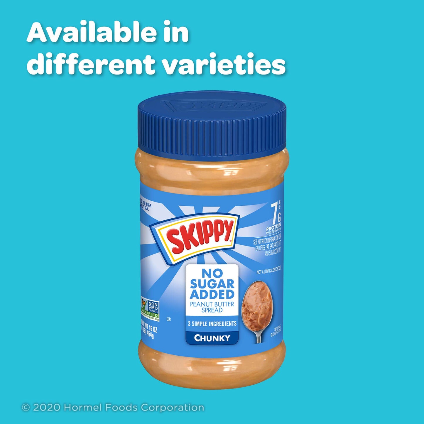 SKIPPY, Peanut Butter Spread, Creamy 16 oz (12 Pack)