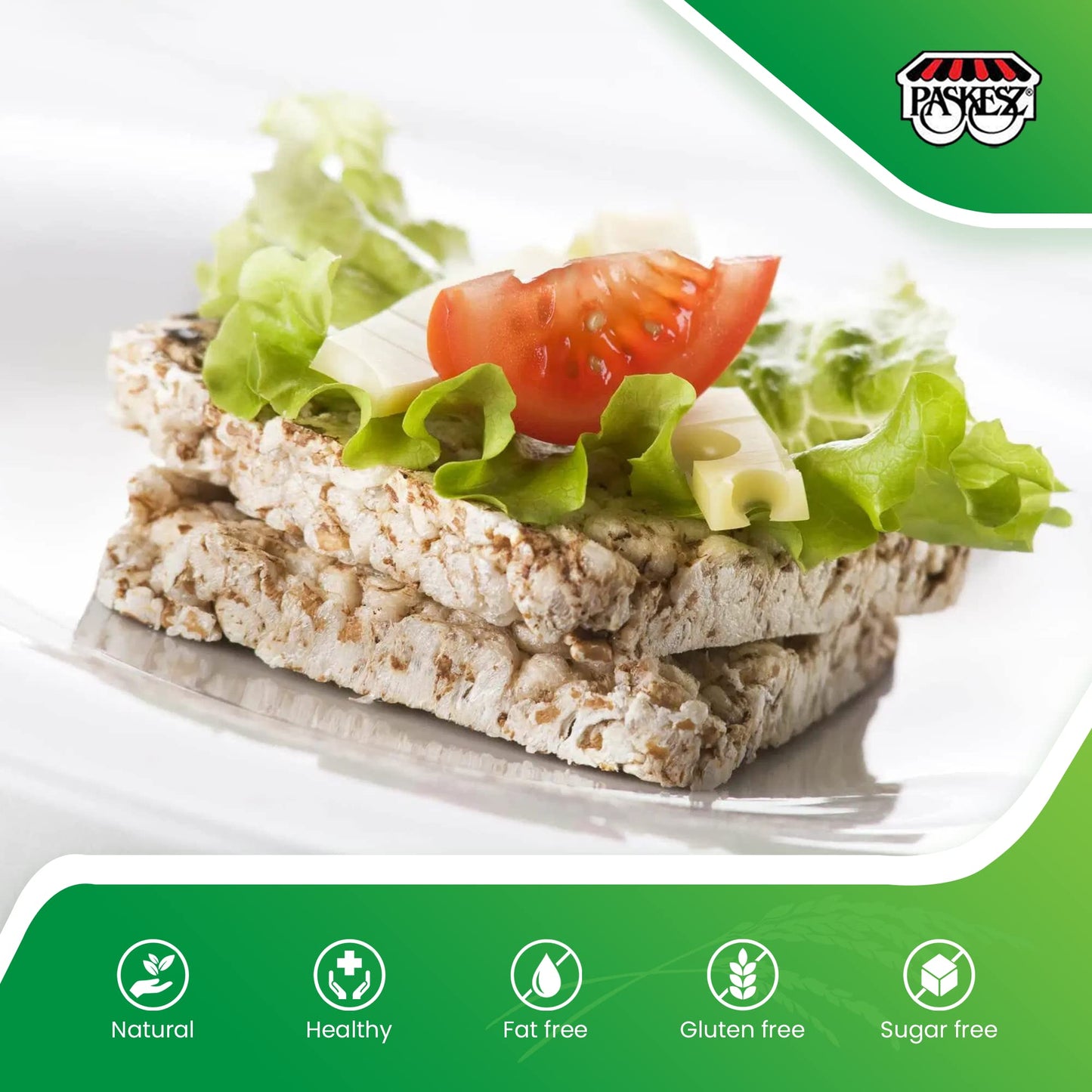 Only Kosher Candy Ultra Thin Rice Cakes Squares Plain, Lightly Salted, 100% Pure Brown Rice (Pack Of 12)