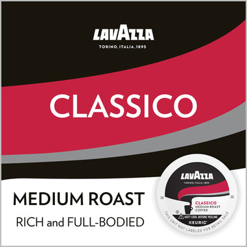 Lavazza Singleserve Coffee Kcups For Keurig Brewer, Classico, 160 Count, (Pack Of 4)