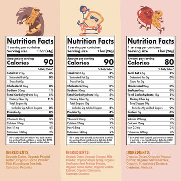 Skout Organic Kids Snack Bar Variety Pack (36 Pack) | Organic Kids Snack Bars | Plant-Based Nutrition | Vegan | Gluten, Dairy, &