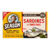 Season Sardines in Tomato Sauce - Wild Caught, 22g of Protein, Keto Snacks, More Omega 3's Than Tuna, Kosher, High in Calcium, C