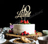 40 Years Loved Cake Topper