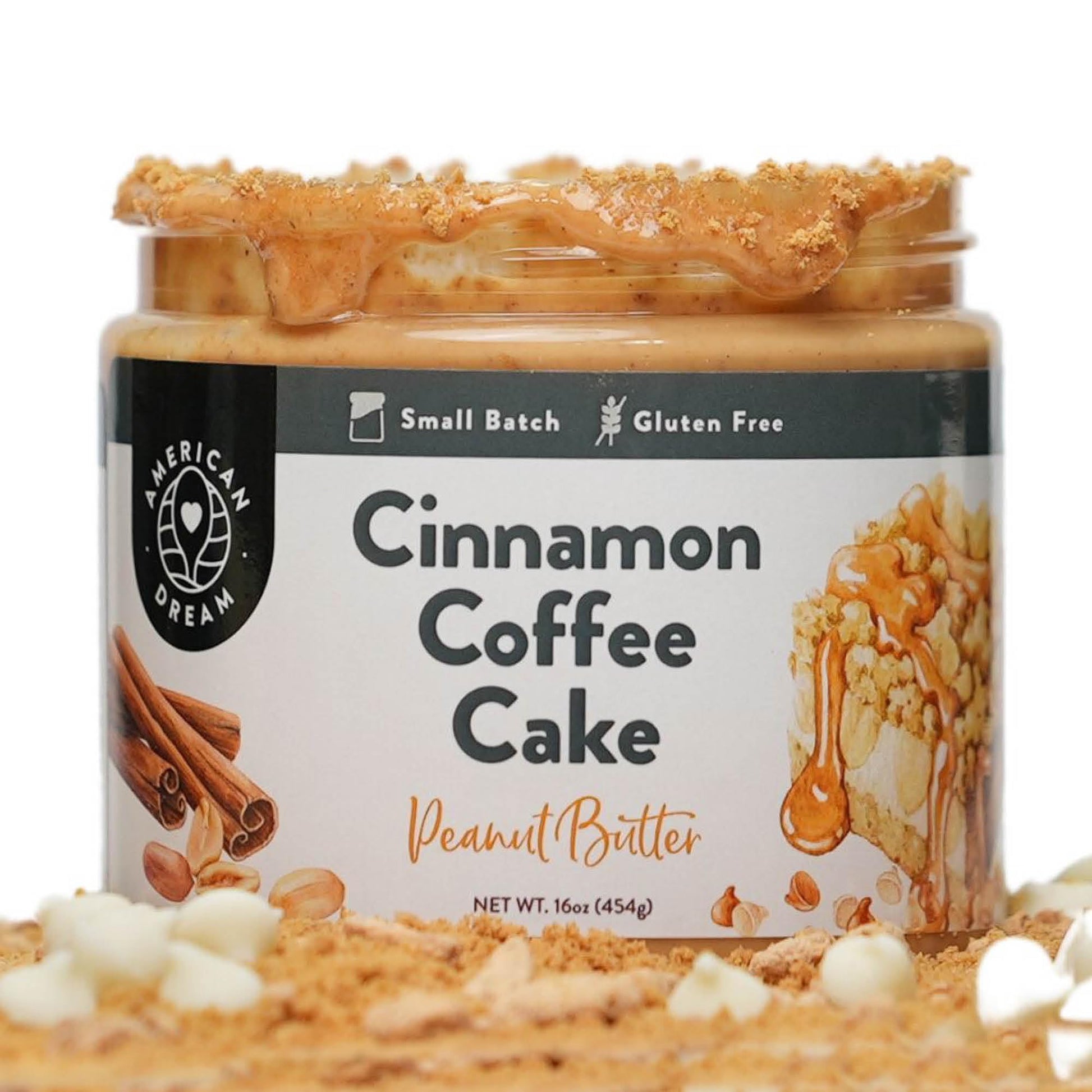 American Dream Nut Butter - Gluten-Free Cinnamon Coffee Cake Peanut Butter