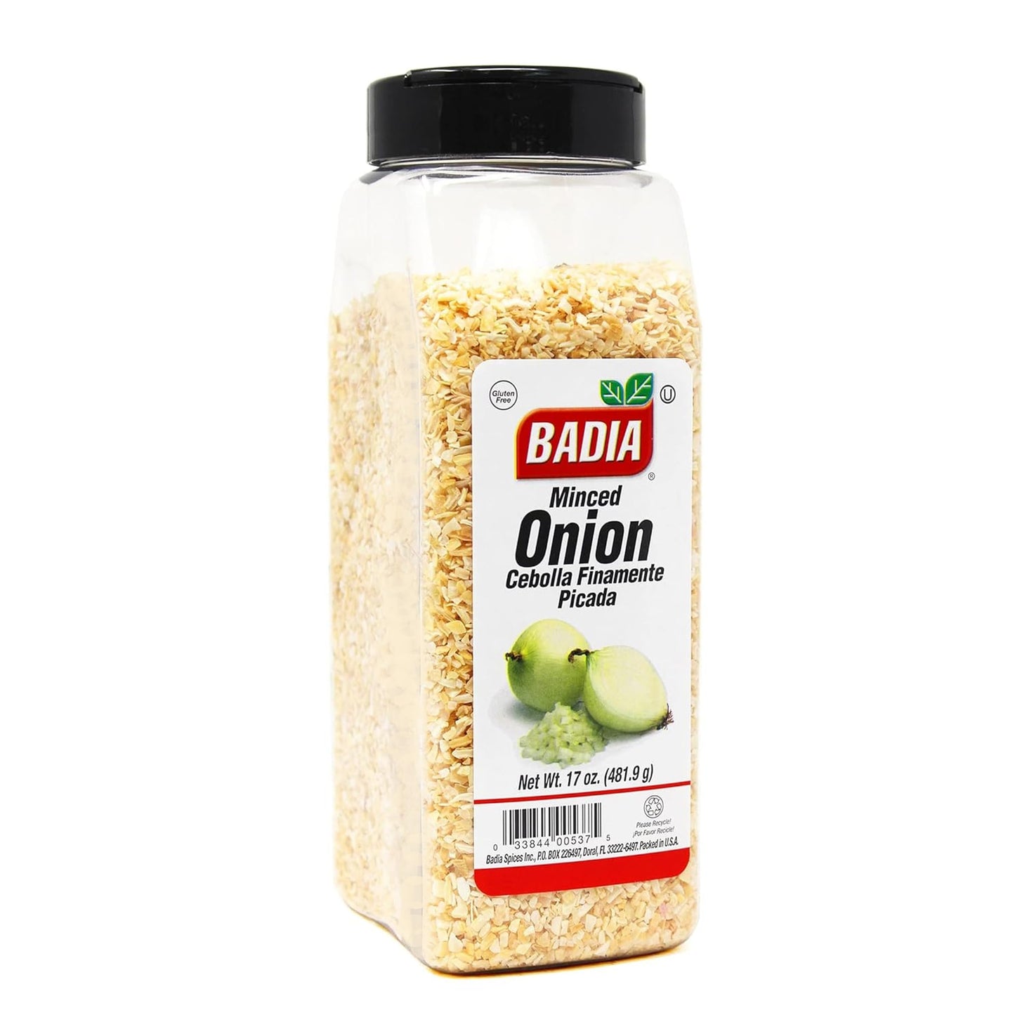 Badia Minced Onion 17 Oz - Dehydrated Onion Flakes For Cooking & Seasoning - Rich Savory Flavor