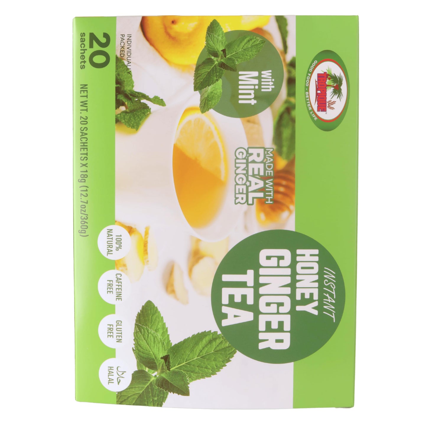 Instant Honey Ginger Tea (Mint)