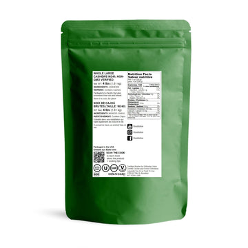 Food To Live - Cashew Nuts, 4 Pounds Non-Gmo Verified, Large Size W240, Whole Nuts, Unsalted, Kosher, Raw, Vegan, Bulk