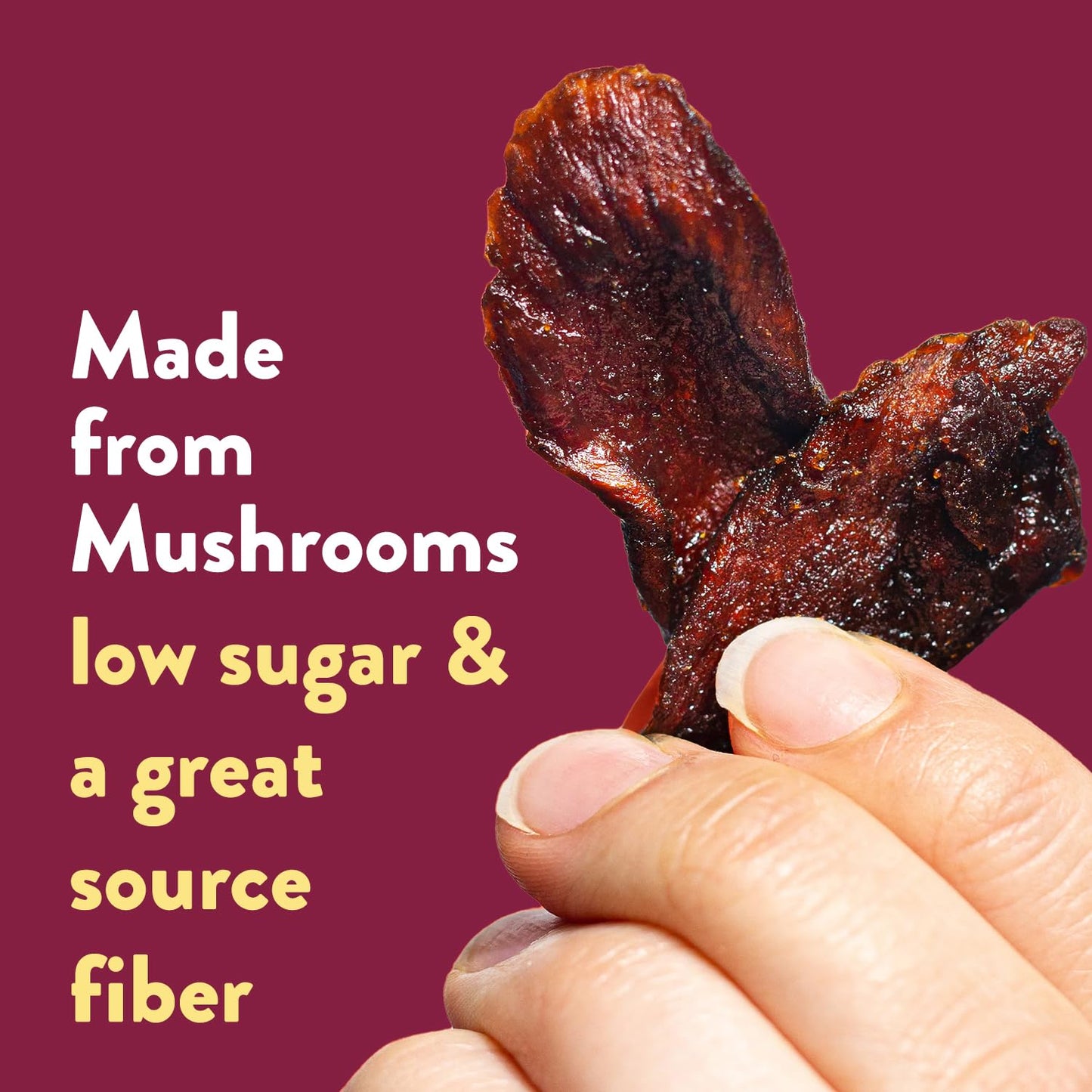 Moku Plant-Based Mushroom Jerky, Korean Bbq (3 Pack) Vegan Beef Jerky, Gluten Free, Soy-Free, Non-Gmo Vegan Snacks, Vegan Meat N