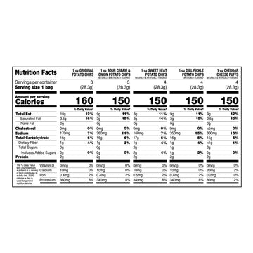 Golden Flake Classic Mix Variety Pack, 18 Ct, 1Oz. Bags; Thin & Crispy Sweet Heat Bbq (4), Cheese Puffs (4), Thin & Crispy Dill