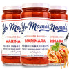 Yo Mamas Keto Marinara Pasta Sauce - Low Carb, No Sugar Added - 3 Pack of 12.5 Ounce Jars - Gluten Free, Paleo Friendly