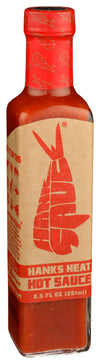 Hank Sauce Habanero/Cayenne Pepper Hot Sauce - Garlic & Basil Infusion - Gluten Free, Vegan - 8.5 Fl Oz (Pack of 1)