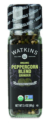 Watkins Organic Peppercorn Blend Grinder 2.4 Oz