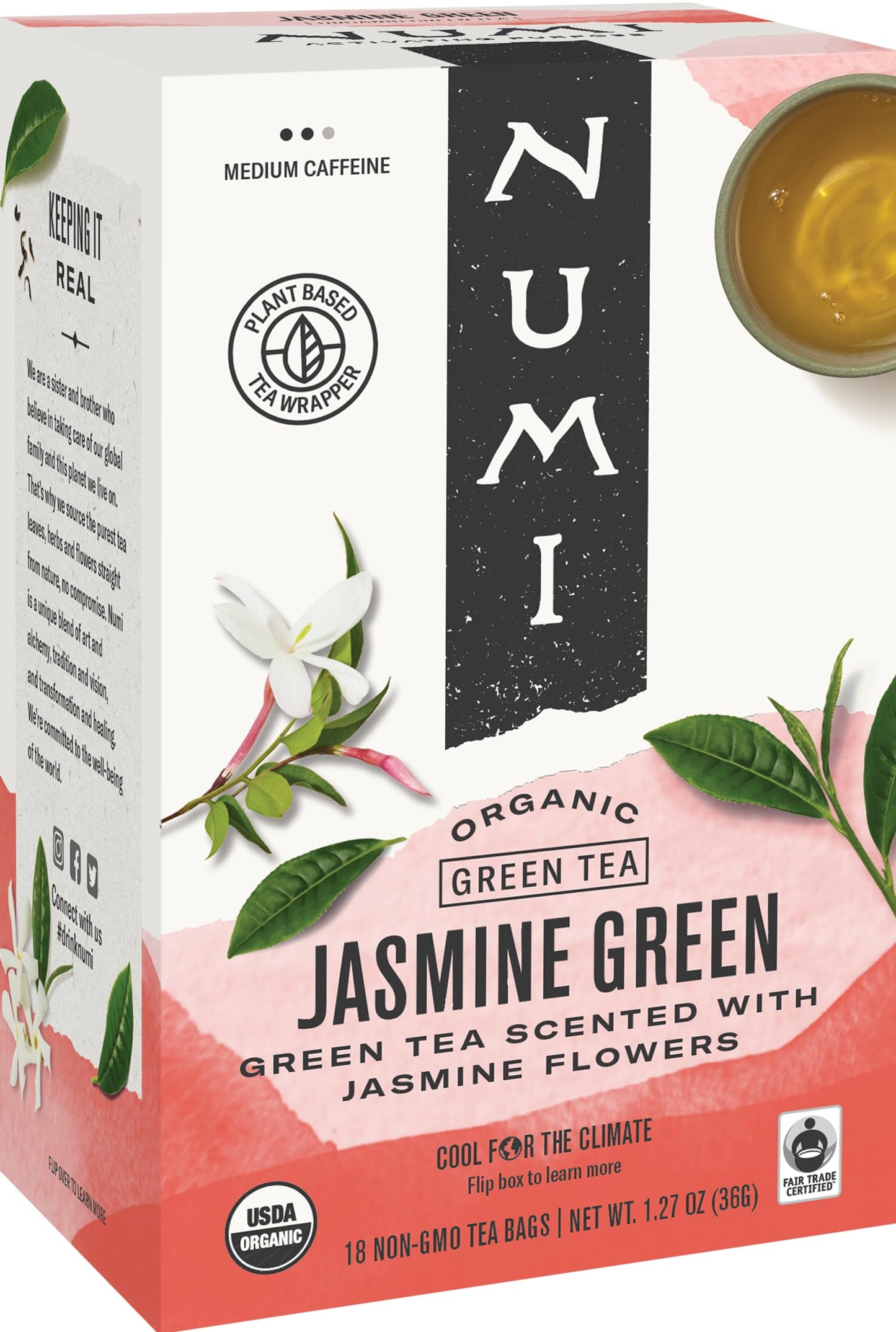 Jasmine Green Tea Numi Teas 18 Bag
