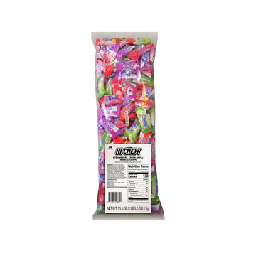 Hi-Chew Assorted Bulk Bag, 2.2Lb | 185+ Pieces Individually Wrapped | Green Apple Strawberry Mango Grape | Soft & Chewy Taffy Candy | Made With Immensely Juicy Fruit Flavors