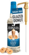 Syruvia Sugar-Free Glazed Donut Coffee Syrup - 25.4 fl oz Premium Coffee Flavoring Syrup - 0 Calorie- Kosher Coffee Syrups, Glut