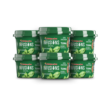 Chicken Of The Sea Infusions Tuna, 2.8 Ounce Cups (Pack Of 6), Wild Caught Tuna, Basil