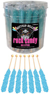 Buffalo Bills Cotton Candy (Light Blue) Rock Candy On A Stick (36-Ct Tub Rock Candy Crystal Sticks)