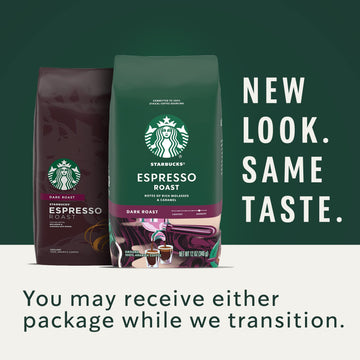 Starbucks Dark Roast Ground Coffee — Espresso Roast — 100% Arabica — 1 Bag (18 Oz.)
