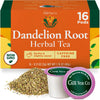 Gya Tea Co Dandelion Leaf and Root Herbal Tea Pod (16 ct) - Decaf Earthy Tea Rich Nutrients for Digestive Health & Nourish