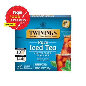 Twinings Black Iced Tea, 72 Oversized Tea Bags, Makes 18 Pitchers Or 144 Servings, Unsweetened, Caffeinated, 72 Count (Pack Of 1