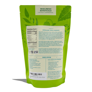 Worldwide Botanicals Organic Chia Seeds - Gluten-Free, Vegan, Non-GMO, 1 Pound