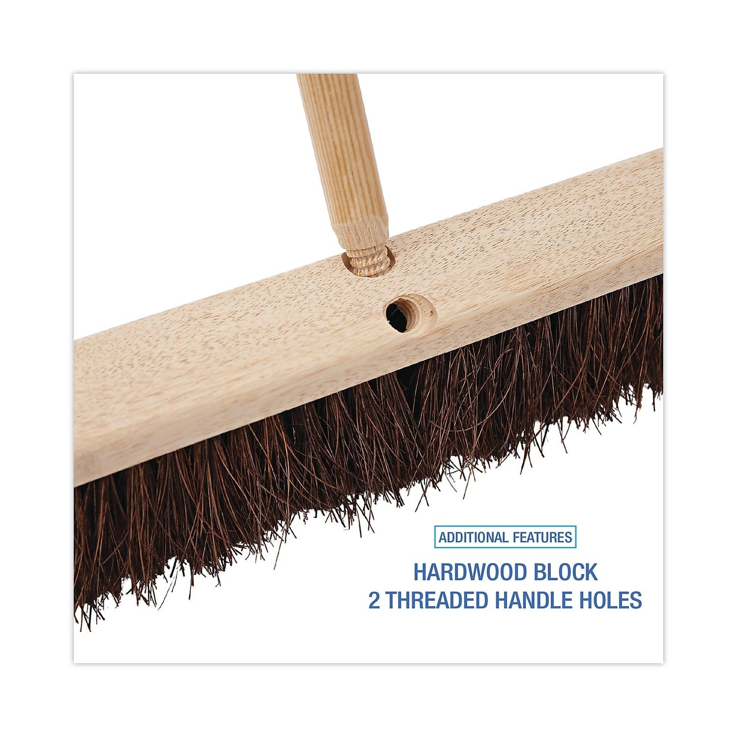 Boardwalk 20124 Floor Brush Head, 3 1/4-Inch Natural Palmyra Fiber, 24-Inch (Bwk20124)