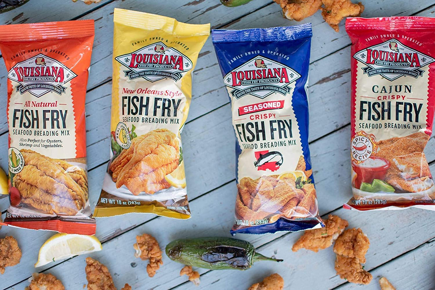 Louisiana Fish Fry, Cajun Fry, 10 Oz (Pack Of 12)