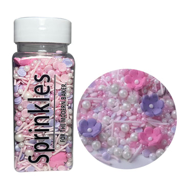 Edible Candy Flowers Sprinkles For Cake Cupcake Decorating Easter Valentines Day Wedding Sprinkles Perfect For Cake Decorations, Ice Cream, Cookies, Parties, Cupcake Topper(Flowers)