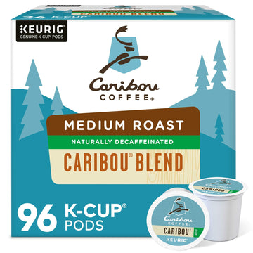 Caribou Coffee Caribou Blend Decaf Keurig Single-Serve K-Cup Pods, Medium Roast Coffee, 96 Count (4 Packs Of 24)