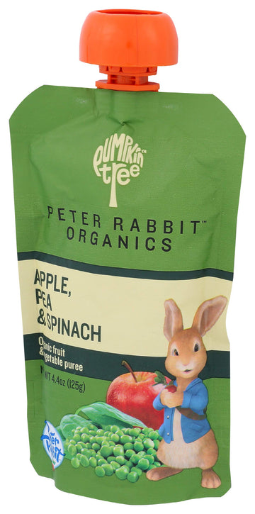 Peter Rabbit Organics Baby Pea Spinach Apple, 4.40 Oz