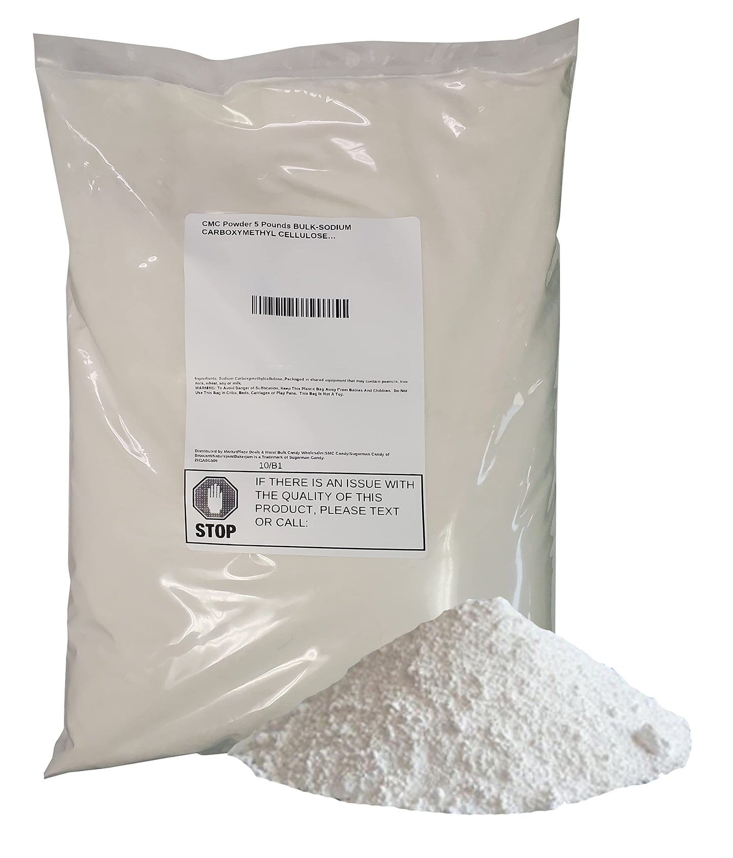 Cmc Powder 5 Pounds Bulk-Sodium Carboxymethyl Cellulose