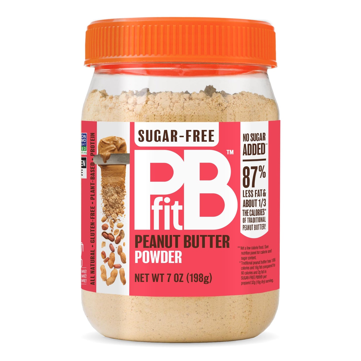 BetterBody Foods PBfit Sugar-Free All-Natural Peanut Butter Powder 198g (7 Ounces)