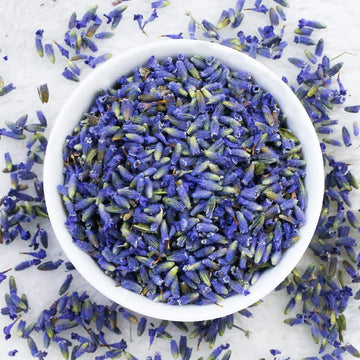 Tearelae - Premium Dried Lavender Flowers - 5A Top Grade - 100% Pure Natural Edible Flowers Culinary Dried Lavender Buds - For B