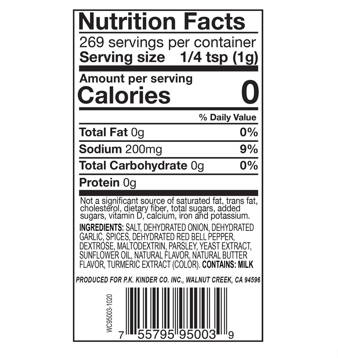 Klnder'S Buttery Steak-House Seasoning, 9 Oz