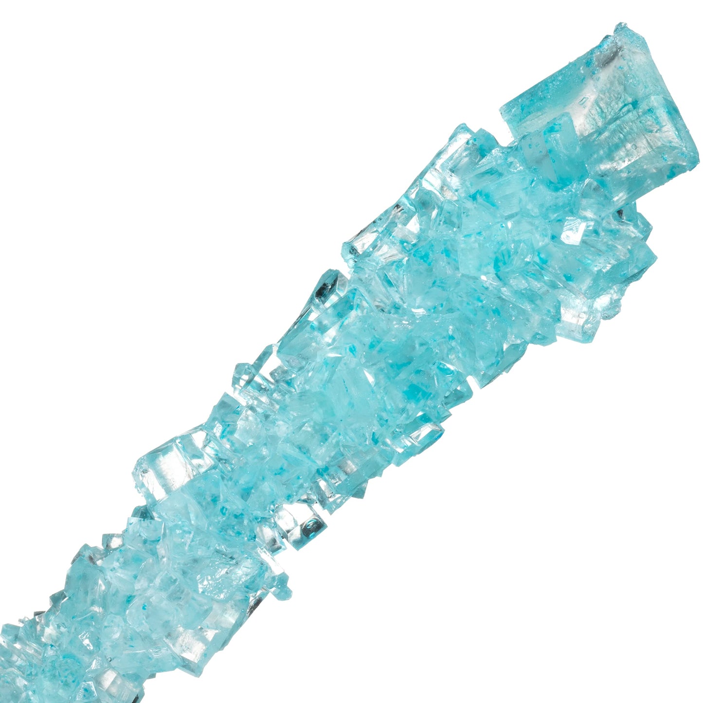 Candy Envy - Light Blue Rock Candy Sugar Sticks - Cotton Candy Flavored - 36 Indiv. Wrapped