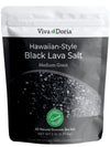 Viva Doria Hawaiian Black Lava Sea Salt Lava Salt Medium grain 5 lb