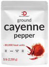 DEAL SUPPLEMENT Ground Cayenne Pepper Powder Extra Hot 80,000 Heat Units 5 Pound Non-GMO MSG Free