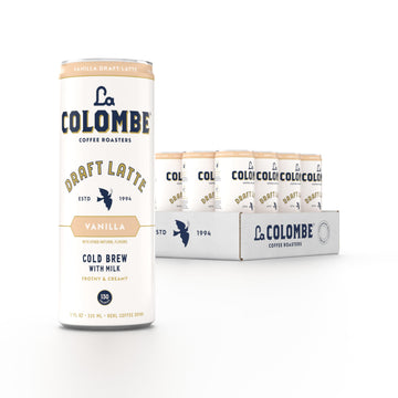 La Colombe Coffee, Vanilla Draft Latte, 11 Fl Oz Cans (Pack Of 12), Coffeehouse Quality Cold Brew, Specialty Grade Coffee Beans, Ready-To-Drink On-The-Go