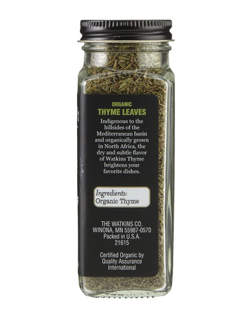 Watkins Gourmet Organic Thyme Leaves, 1.26 Ounce, Pack of 1