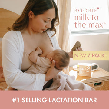 Boobie Bar Superfood Peanut Butter Lactation Bar For Breastfeeding Moms To Increase Milk Supply | #1 Selling Lactation Snack Bar