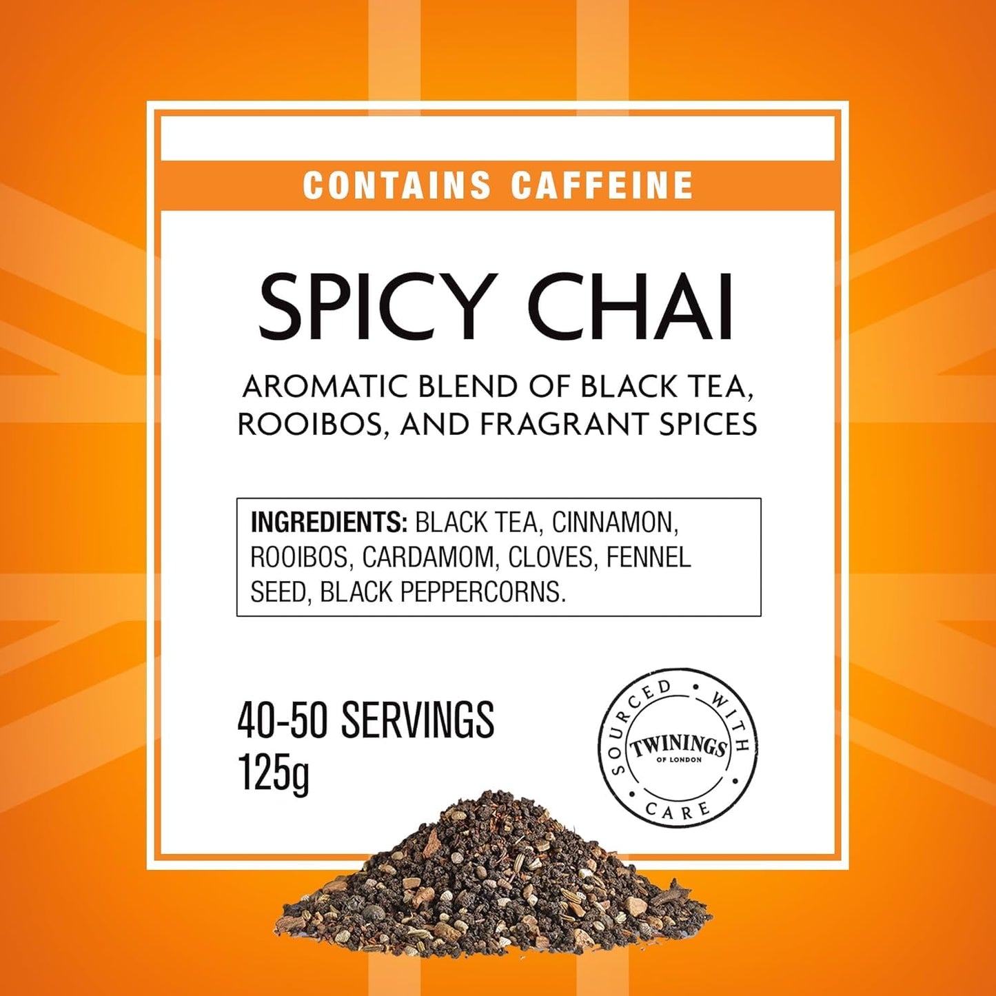 Twinings Spicy Chai Loose Leaf Black Tea, Caffeinated, 4.41 Ounce Pouch