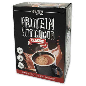 Protein Hot Chocolate, Keto Hot Chocolate Mix, Low Carb Hot Cocoa, 15g Protein, 3g Net Carbs, Low in Sugar, Instant Hot Coco, 7